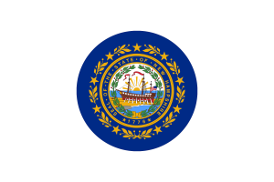 Flagge von New Hampshire Kreis Vektor Kostenlos flag