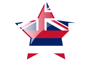 Hawaii Flag Star Icon flag