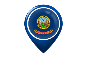 Idaho Flag Map Pin Icon flag