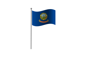 Waving Flag of Idaho flag