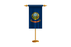 Idaho Ceremonial Flag Vector Free flag