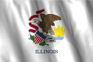 Bandera Nacional de Illinois flag