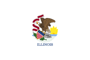Emblema de Illinois flag