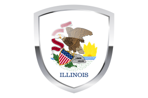 Clipart de la Bandera Nacional de Illinois flag