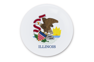 Arte Vectorial de la Bandera de Illinois flag