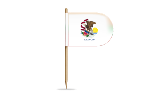 Bandera de Illinois para Escritorio, Mesa flag