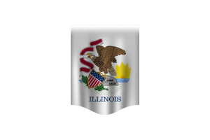 Banner de la Bandera de Illinois flag