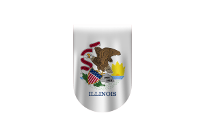 Descarga Gratuita de la Bandera de Illinois Vector (SVG, PNG) flag