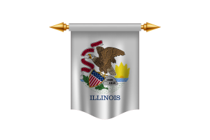 Bandera Real de Illinois flag