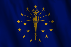 National Flag of Indiana flag