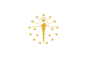 Emblem of Indiana flag