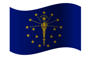 Indiana Flag flag