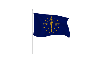 Indiana Flag symbol flag