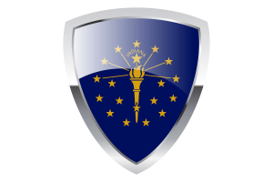 Indiana Shield Flag flag