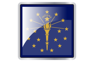 Indiana Flag Square icon flag