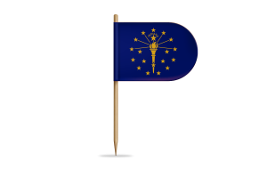 Indiana Flag for Desk, Table flag