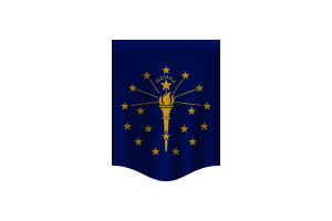 Indiana Flag Banner flag