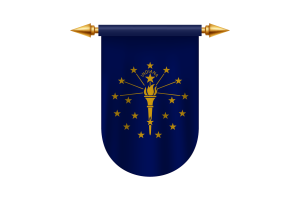 Indiana Flag Emblem Vector Images flag
