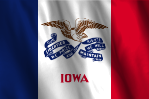 National Flag of Iowa flag