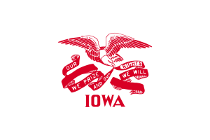 National Emblem of Iowa flag