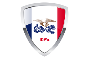 Iowa Shield Flag flag