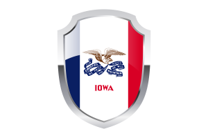 Iowa Shield Logo flag