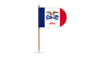 Iowa Flag for Desk, Table flag