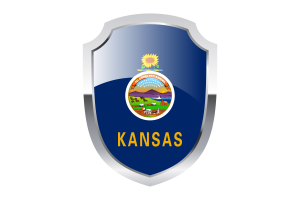 Kansas Shield Logo flag