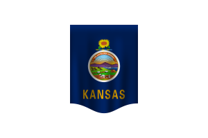 Kansas Flag Banner flag