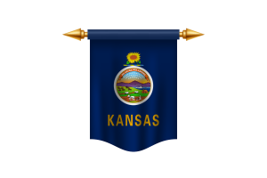 Kansas Flag Royal Banner flag