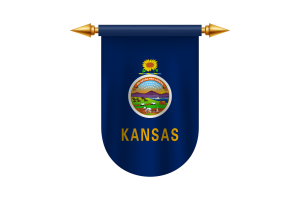 Kansas Flag Emblem Vector Images flag