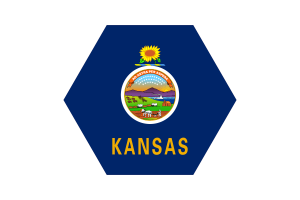Kansas Flag Vector Free | SVG and PNG flag