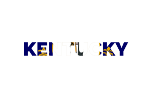 Kentucky Text Art flag
