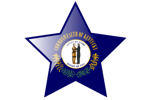Kentucky Flag Star Icon flag