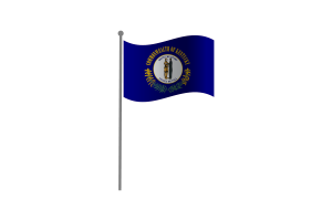 Waving Flag of Kentucky flag