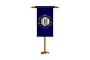 Kentucky Ceremonial Flag Vector Free flag
