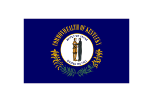 Kentucky Flag Triangle Vector Illustration flag