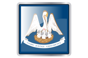 Louisiana Flag Square icon flag