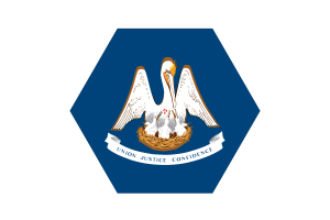 Louisiana Flag Vector Free | SVG and PNG flag