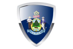 Maine Shield Flag flag