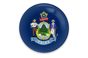 Maine Flag Vector Art flag