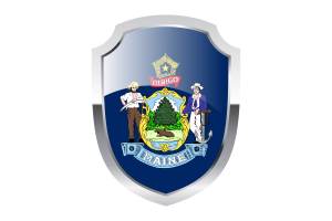 Maine Shield Logo flag