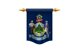 Maine Flag Royal Banner flag