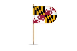 Maryland Flag for Desk, Table flag