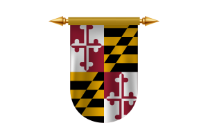Maryland Flag Emblem Vector Images flag