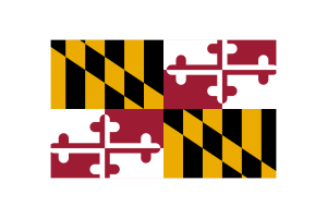 Maryland Flag Triangle Vector Illustration flag