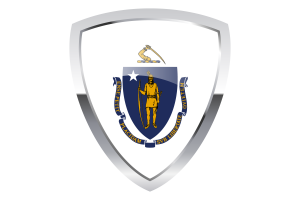 Massachusetts Shield Flag flag
