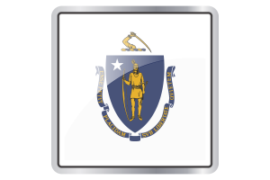 Massachusetts Flag Square icon flag