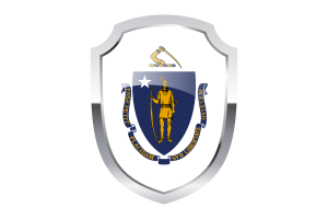 Massachusetts Shield Logo flag