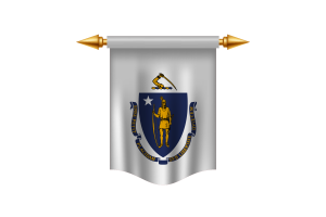 Massachusetts Flag Royal Banner flag